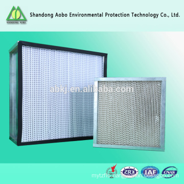 H13 glassfiber deep seperator pleat hepa filter for laboratory/operating room